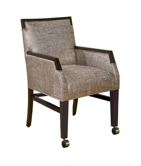 Picture of MARION ARM CHAIR W/FRONT LEG CASTERS