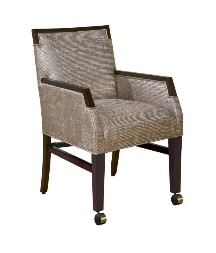 Picture of MARION ARM CHAIR W/FRONT LEG CASTERS