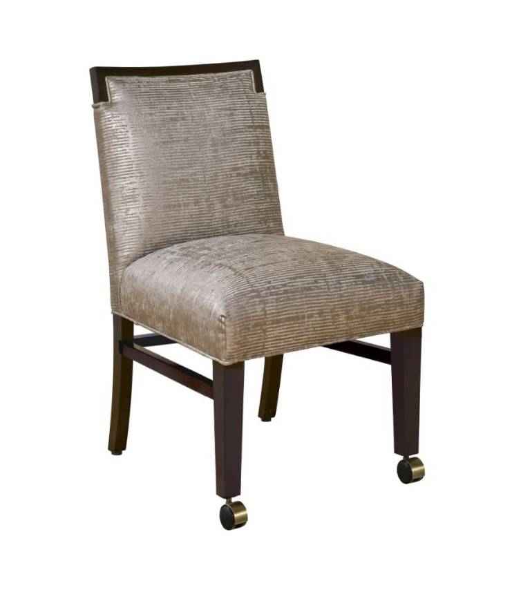Picture of MARION SIDE CHAIR W/ FRONT LEG CASTERS