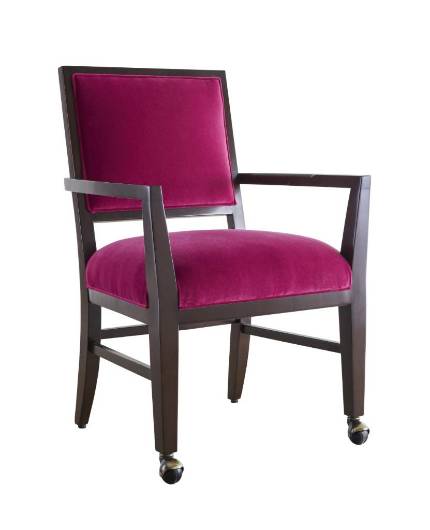 Picture of LOUISA ARM CHAIR W/ FRONT LEG CASTERS