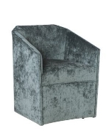 Picture of EDINA CASTERED BARREL BACK ARM CHAIR