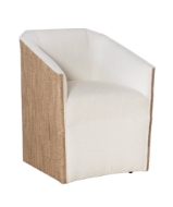 Picture of EDINA CASTERED BARREL BACK ARM CHAIR