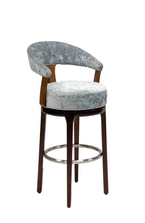 Picture of GREENVILLE SWIVEL BAR STOOL W/ TRANSITIONAL BASE