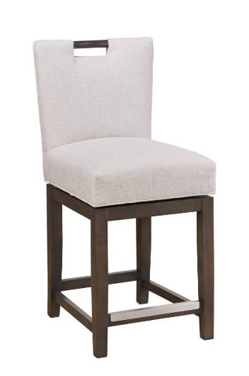 Picture of DARBY SWIVEL COUNTER STOOL W/ TRADITIONAL BASE