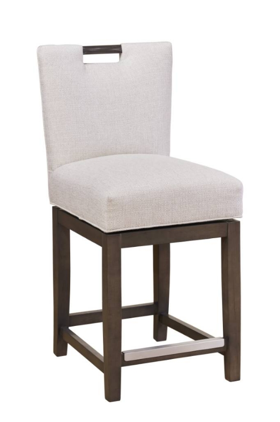 Picture of DARBY SWIVEL COUNTER STOOL W/ TRADITIONAL BASE