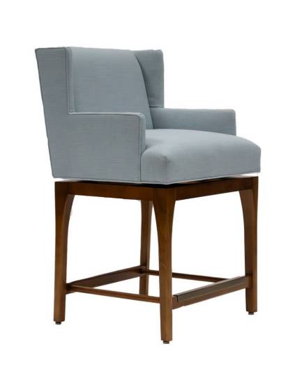 Picture of CARSON SWIVEL COUNTER ARM STOOL W/ TRANSITIONAL BASE
