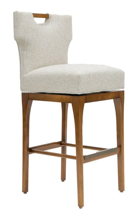 Picture of ASHTON SWIVEL BAR STOOL W/ TRANSITIONAL BASE