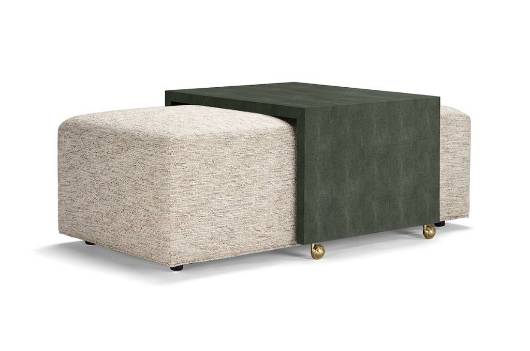 Picture of ROY WITH FAUX SHAGREEN TABLE52" X 30" X 19" / 52" X 40" X 19"  60" X 40" X 19" / 64" X 30" X 19" 