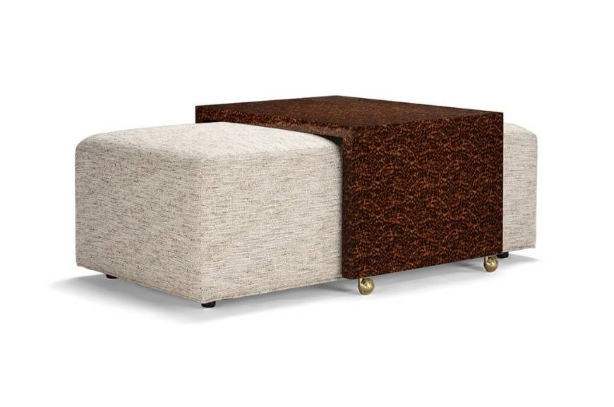 Picture of ROY WITH FAUX TORTOISE SHELL TABLE - 15852" X 30" X 19" / 52" X 40" X 19"  60" X 40" X 19" / 64" X 30" X 19" 