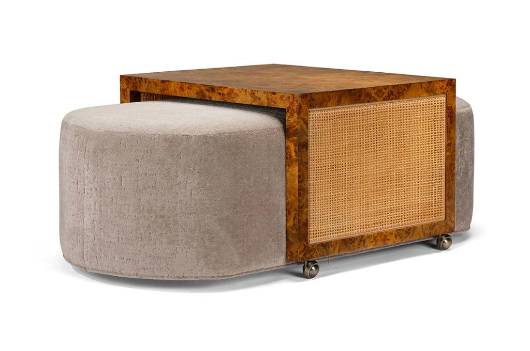 Picture of LEO WITH POPLAR BURL TABLE52" X 30" X 19" / 52" X 40" X 19"  60" X 40" X 19" / 64" X 30" X 19" 