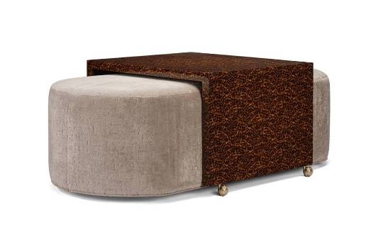 Picture of LEO WITH FAUX TORTOISE SHELL TABLE52" X 30" X 19" / 52" X 40" X 19"  60" X 40" X 19" / 64" X 30" X 19" 