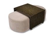 Picture of LEO WITH FAUX HORN TABLE52" X 30" X 19" / 52" X 40" X 19"  60" X 40" X 19" / 64" X 30" X 19" 
