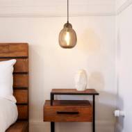 Picture of BAILEY LAMP MEDIUM - SMOKE