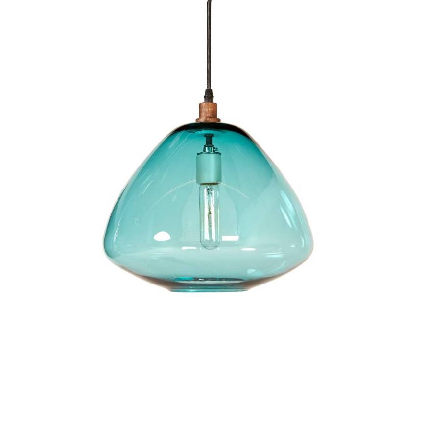 Picture of BEAKER LAMP LARGE - TURQUOISE