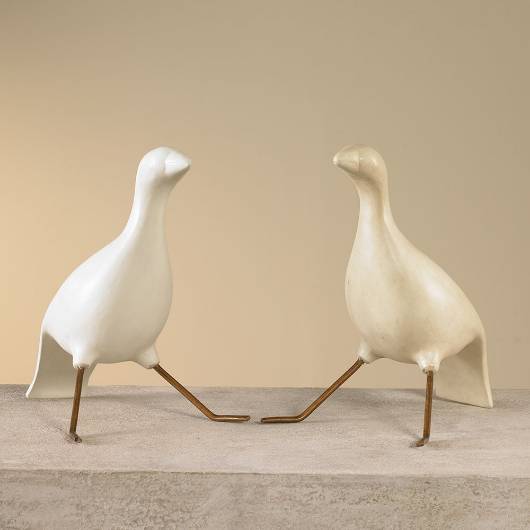 Picture of GESSO SEATED BIRDS