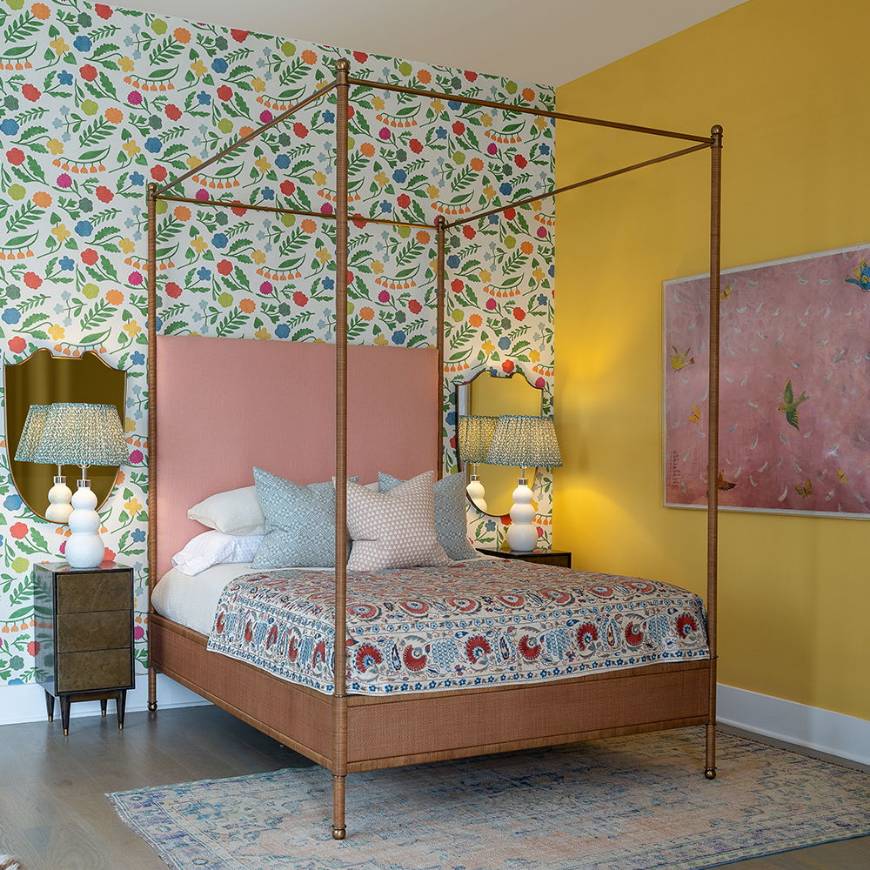 Picture of RITA FOUR POSTER BED - CANE WRAP
