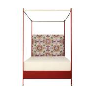 Picture of RITA FOUR POSTER BED - RED GESSO