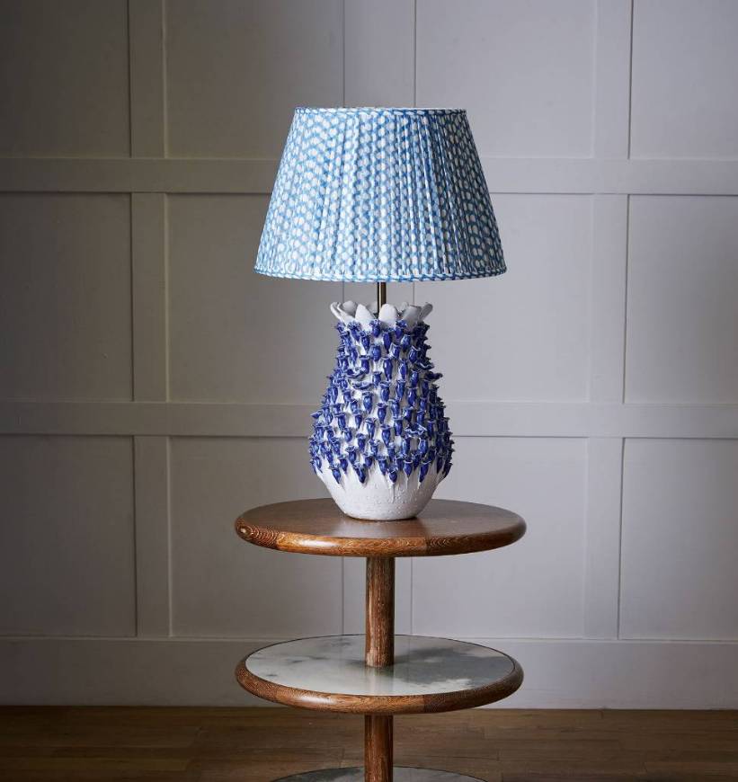 Picture of CROCUS TABLE LAMP ROYAL BLUE - SMALL