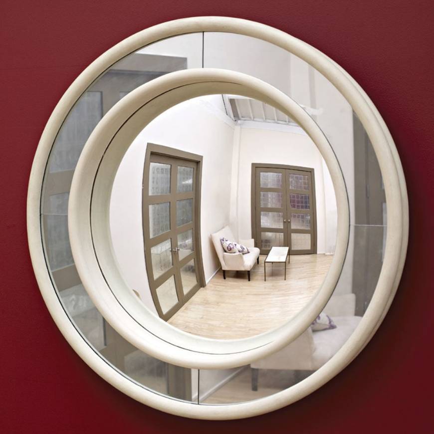 Picture of CONVEX MIRROR OFF WHITE - THE LOFT