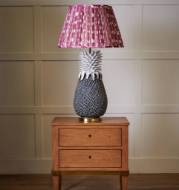 Picture of PALM TABLE LAMP BLUE AND WHITE - LARGE