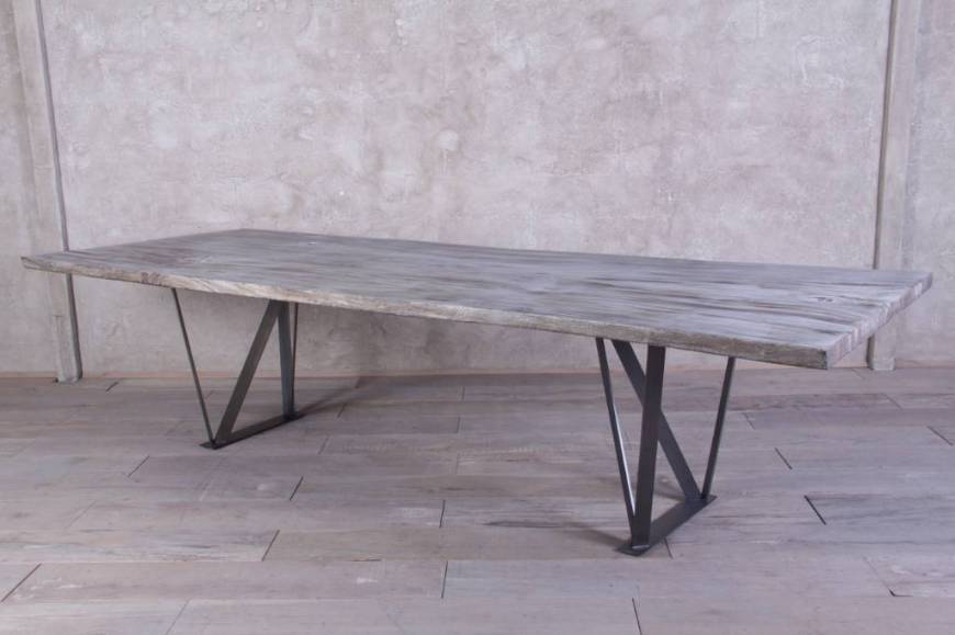Picture of GUANACASTE BOOKMATCHED DINING TABLE WITH PLACA BASE