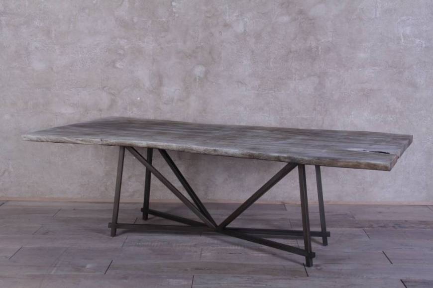 Picture of GUANACASTE BOOKMATCHED DINING TABLE WITH NEXO BASE