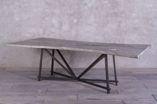 Picture of GUANACASTE BOOKMATCHED DINING TABLE WITH NEXO BASE