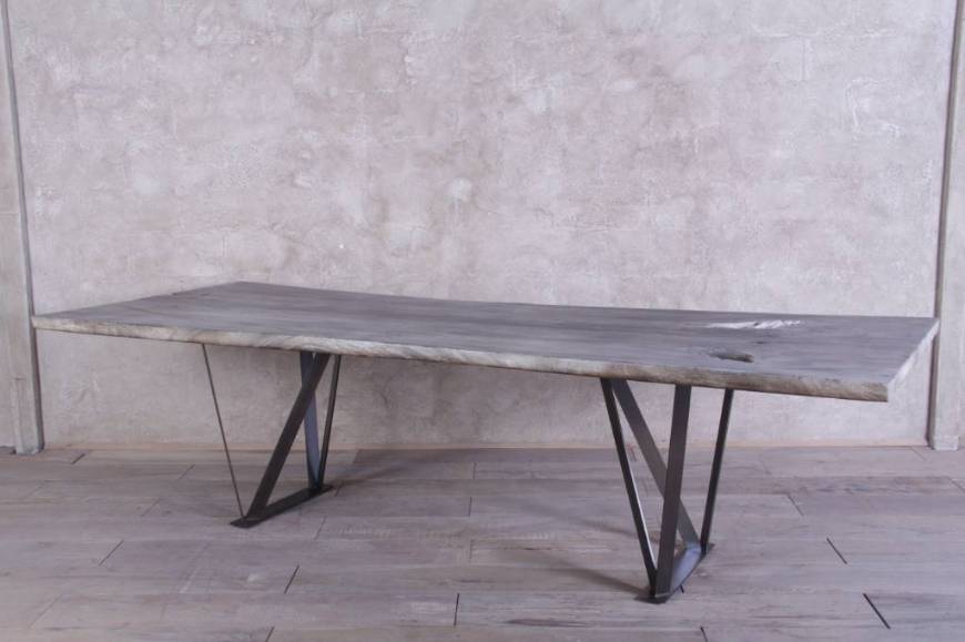 Picture of GUANACASTE BOOKMATCHED DINING TABLE WITH PLACA BASE