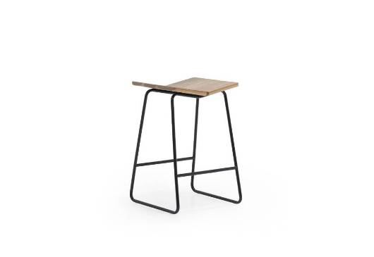 Picture of BUTTERFLY BARSTOOL | WALNUT W/BLACK BASE | ATTIC