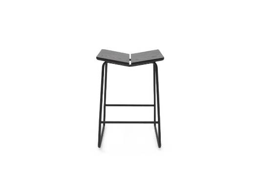 Picture of BUTTERFLY BARSTOOL | ASH W BLACK BASE | ATTIC