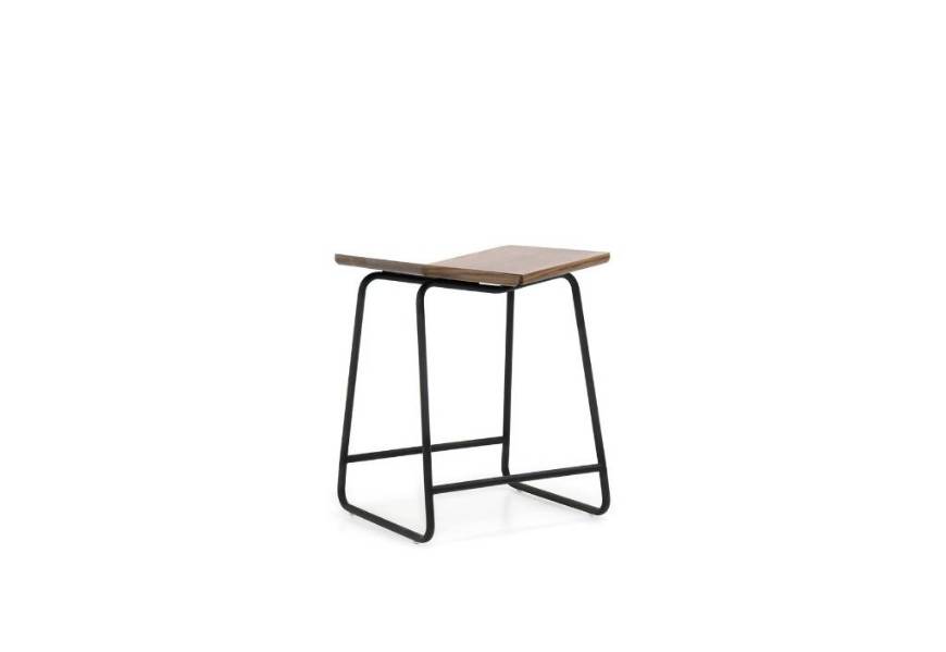 Picture of BUTTERFLY COUNTER STOOL | WALNUT W/BLACK BASE | ATTIC