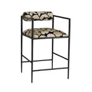 Picture of BARBANA COUNTER STOOL OCELOT EMBROIDERY