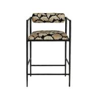 Picture of BARBANA COUNTER STOOL OCELOT EMBROIDERY