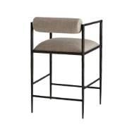Picture of BARBANA COUNTER STOOL PEWTER TEXTURE