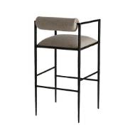 Picture of BARBANA BAR STOOL PEWTER TEXTURE