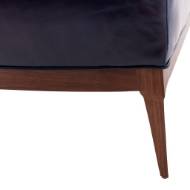 Picture of LAURETTE OTTOMAN INDIGO LEATHER DARK WALNUT