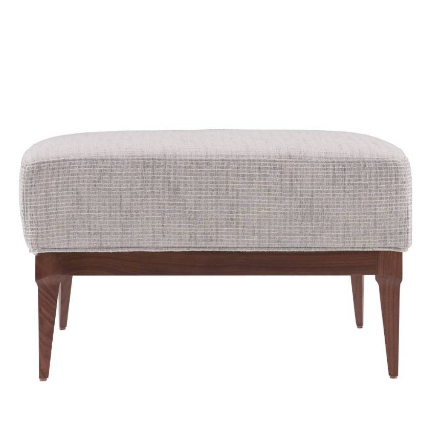 Picture of LAURETTE OTTOMAN MOONLIGHT GRID CHENILLE