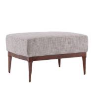 Picture of LAURETTE OTTOMAN MOONLIGHT GRID CHENILLE