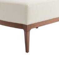 Picture of LAURETTE OTTOMAN MUSLIN DARK WALNUT