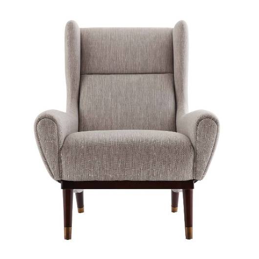 Picture of OPHELIA LOUNGE CHAIR FOSSIL TWEED DARK WALNUT