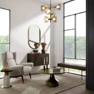 Picture of OPHELIA LOUNGE CHAIR FOSSIL TWEED DARK WALNUT