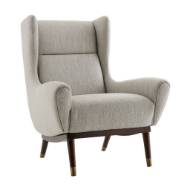 Picture of OPHELIA LOUNGE CHAIR FOSSIL TWEED DARK WALNUT