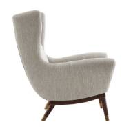 Picture of OPHELIA LOUNGE CHAIR FOSSIL TWEED DARK WALNUT