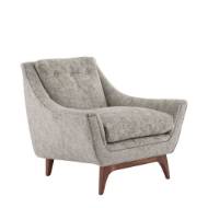 Picture of NEPTUNE LOUNGE CHAIR OYSTER JACQUARD DARK WALNUT