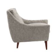 Picture of NEPTUNE LOUNGE CHAIR OYSTER JACQUARD DARK WALNUT
