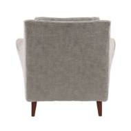 Picture of NEPTUNE LOUNGE CHAIR OYSTER JACQUARD DARK WALNUT