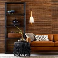 Picture of VINCENT SOFA BUTTERSCOTCH LEATHER DARK WALNUT