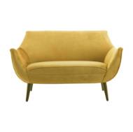 Picture of LEANDRO SETTEE MARIGOLD VELVET GREY ASH