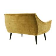 Picture of LEANDRO SETTEE MARIGOLD VELVET GREY ASH