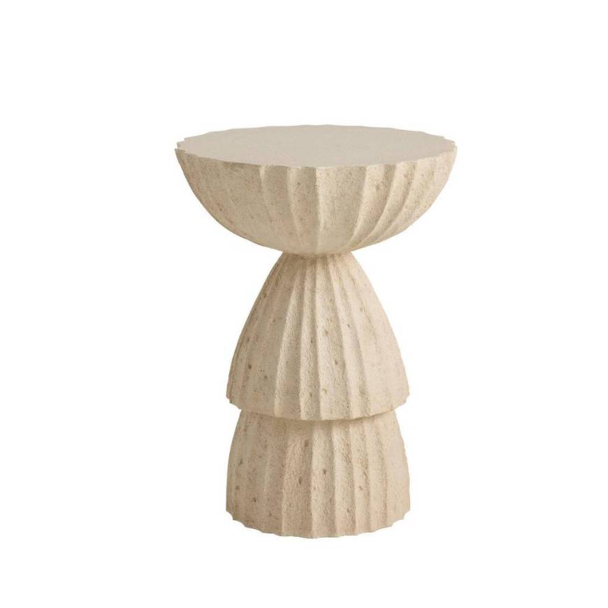 Picture of NEREO CHISELED CONCRETE OUTDOOR ACCENT TABLE